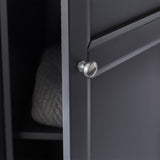 Maine 3 Door Combination Wardrobe - White - MAI107