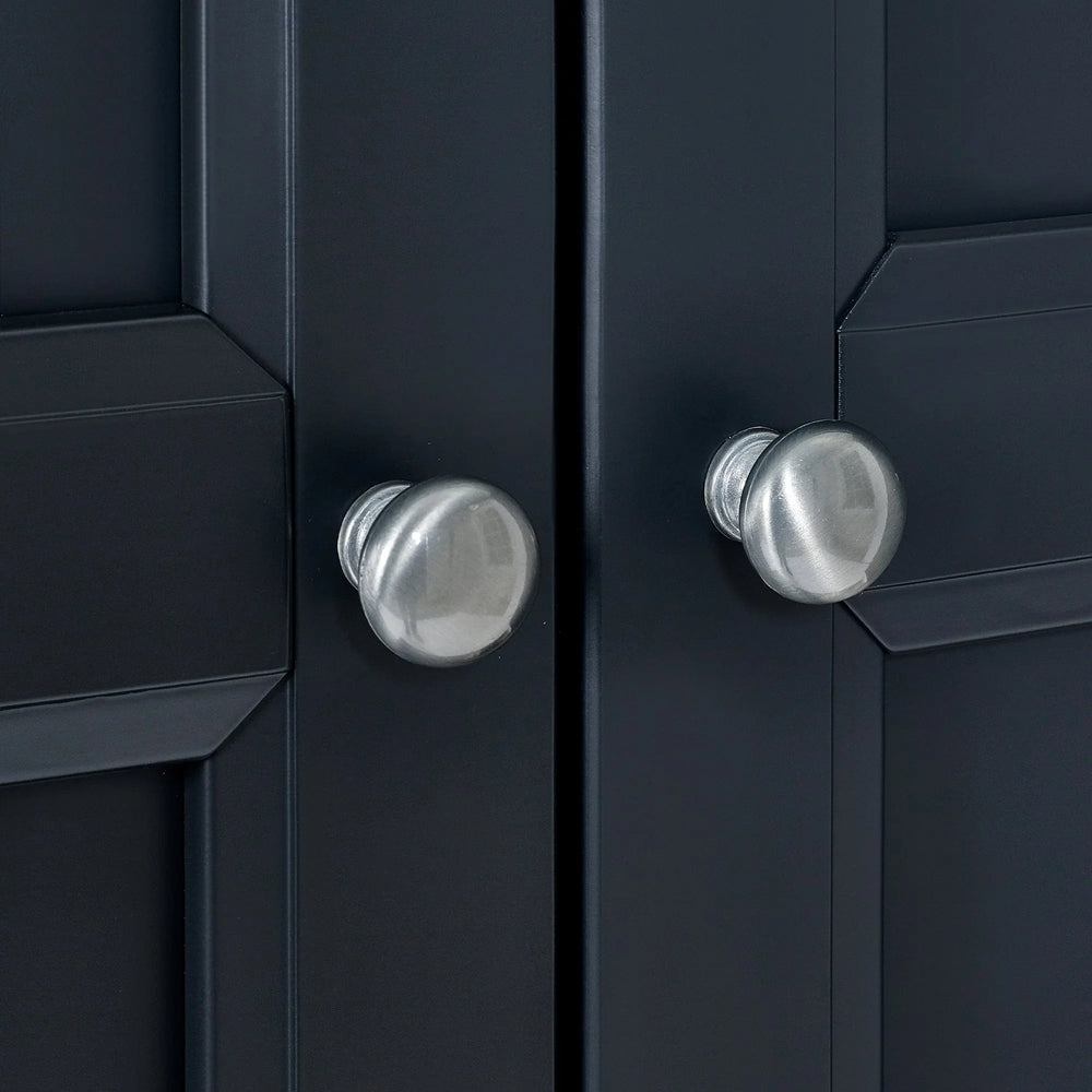 Maine 3 Door Combination Wardrobe - White - MAI107