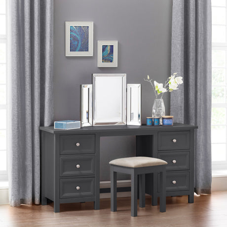 Maine Dressing Stool - Grey - MAI012
