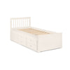 Maisie Bed With Underbed And Drawers - White / Single - MAI901