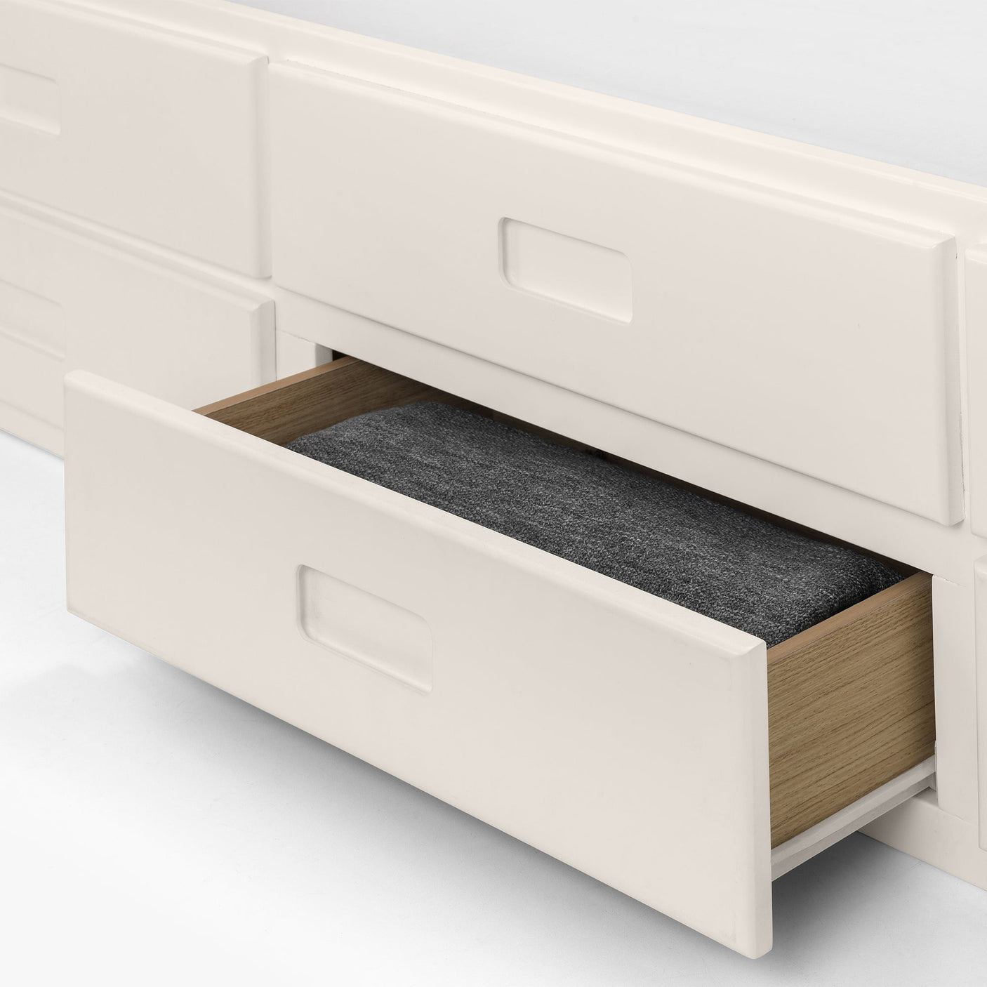 Maisie Bed With Underbed And Drawers - White / Single - MAI901