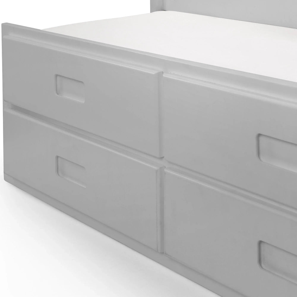 Maisie Bed With Underbed And Drawers - White / Single - MAI901