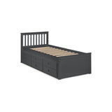 Maisie Bed With Underbed And Drawers - White / Single - MAI901