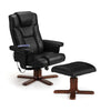 Malmo Massage Recliner And Stool - Brown - MAL005