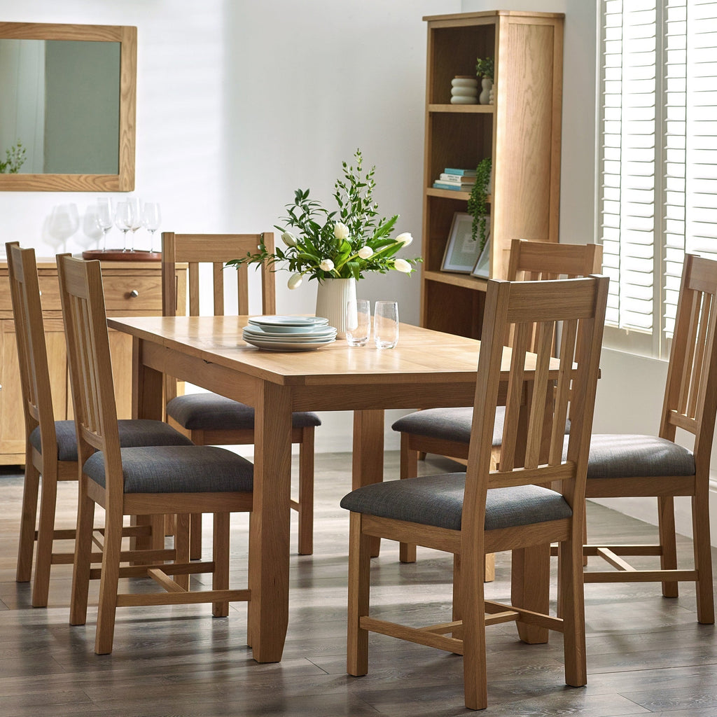 Mallory Extending Dining Table - Light Brown - MAL201