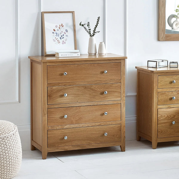 Mallory 4 Drawer Chest - Light Brown - MAL255