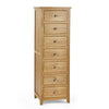 Mallory 7 Drawer Narrow Chest - Light Brown - MAL257