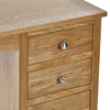 Mallory Single Dressing Table and Stool - Light Brown - MAL259