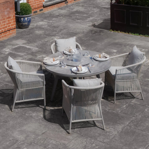 Maldives 4 Seat Round Dining Set