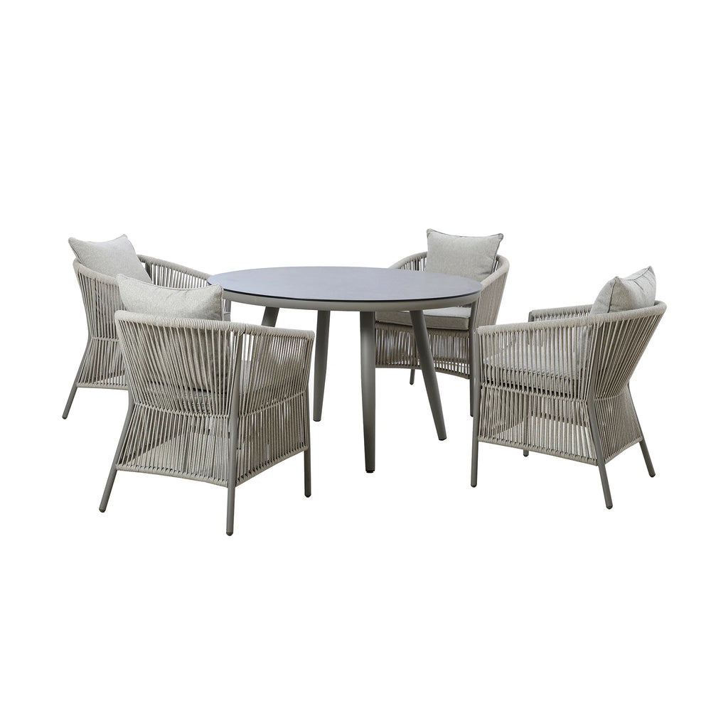 Maldives 4 Seat Round Dining Set