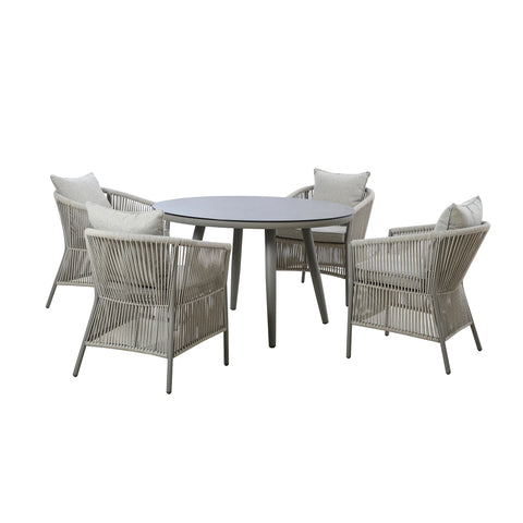 Maldives 4 Seat Round Dining Set