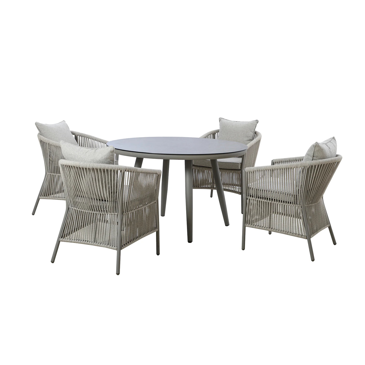 Maldives 4 Seat Round Dining Set