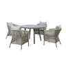 Maldives 4 Seat Round Dining Set