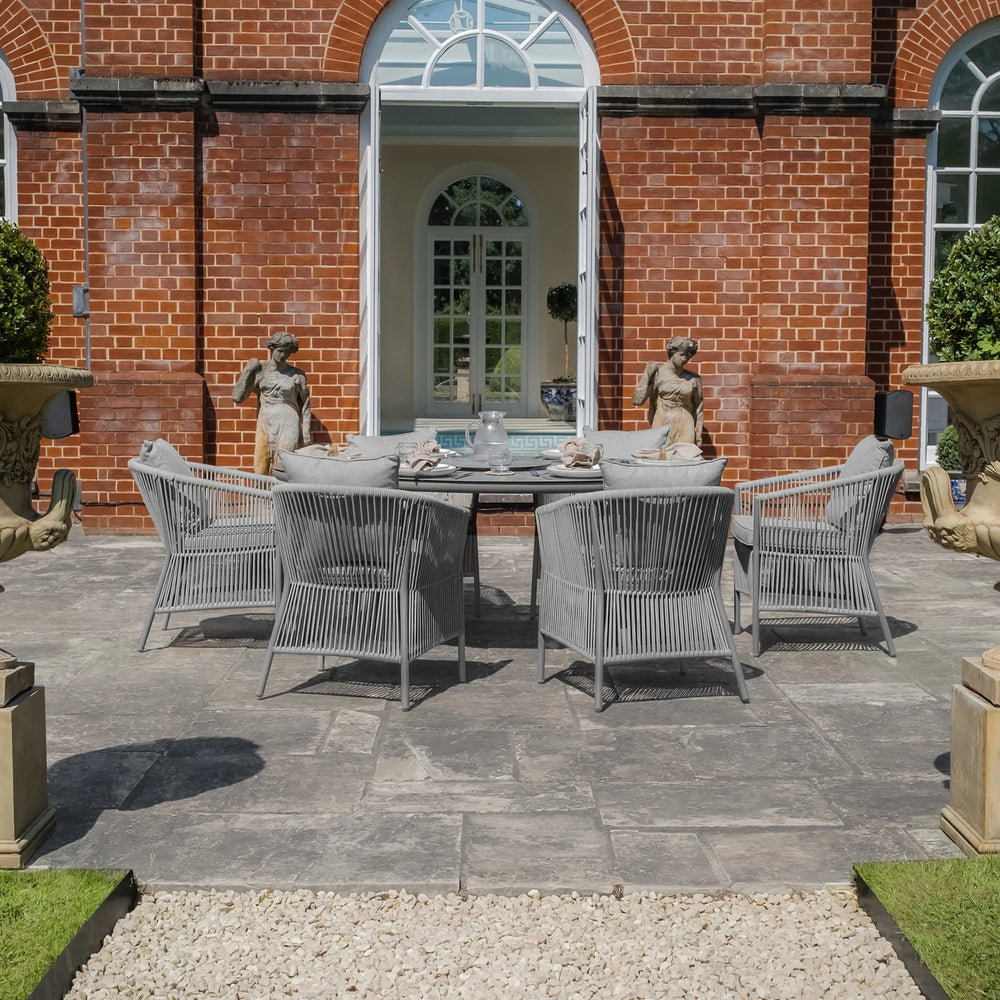 Maldives 6 Seat Oval Dining Set