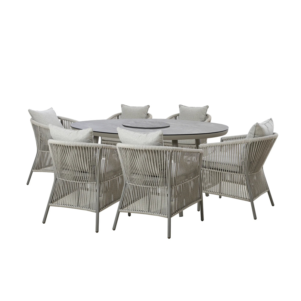 Maldives 6 Seat Oval Dining Set