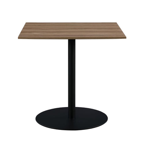 Manhattan Square Table 800 x 800mm - Light Walnut - Image 2