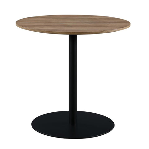 Manhattan Round Table 800mm - Light Walnut - Main Image
