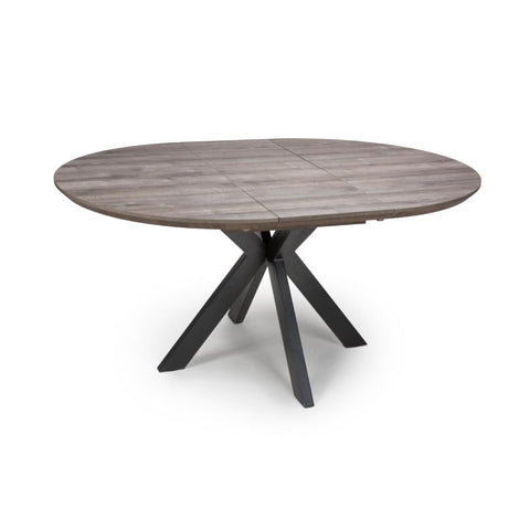Manhattan Extending Round Table 1200-1600mm - Grey - Image 3