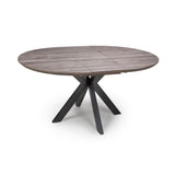 Manhattan Extending Round Table 1200-1600mm - Grey - Image 3