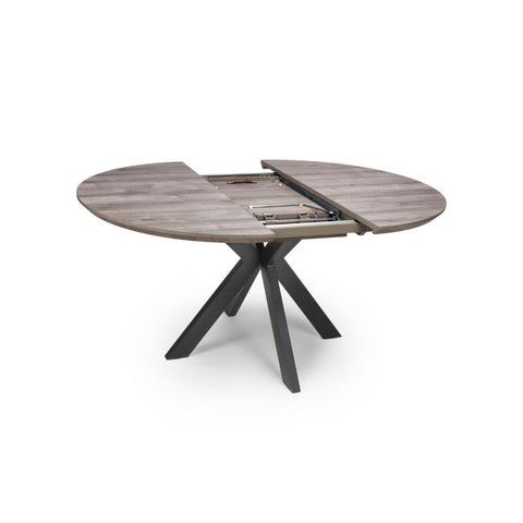 Manhattan Extending Round Table 1200-1600mm - Grey - Image 5