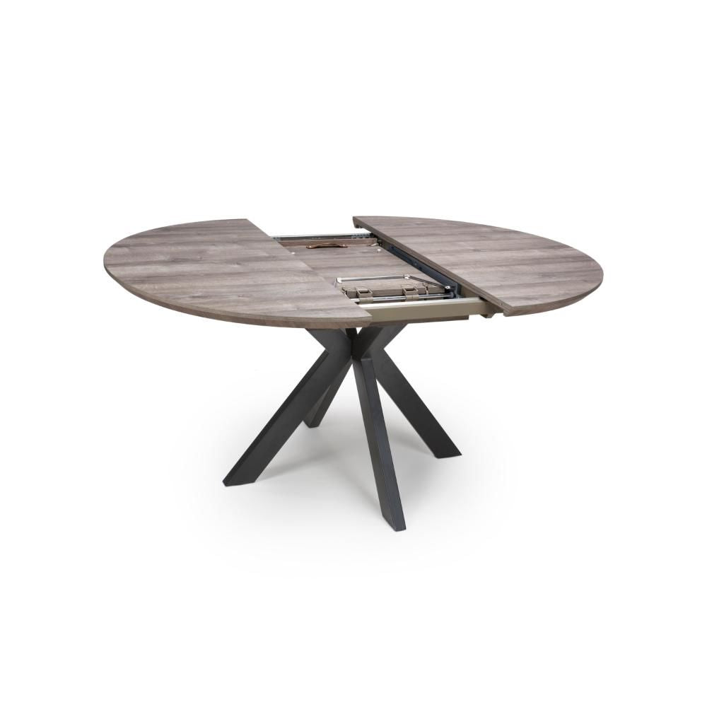 Manhattan Extending Round Table 1200-1600mm - Grey - Image 5