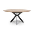 Manhattan Extending Round Table 1200-1600mm - Oak - Main Image
