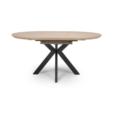 Manhattan Extending Round Table 1200-1600mm - Oak - Main Image