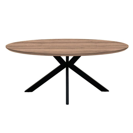 Manhattan Oval Table 1800mm - Light Walnut - Main Image