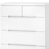 Manhattan 3+2 Drawer Chest - White - MAN203