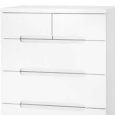 Manhattan 3+2 Drawer Chest - White - MAN203