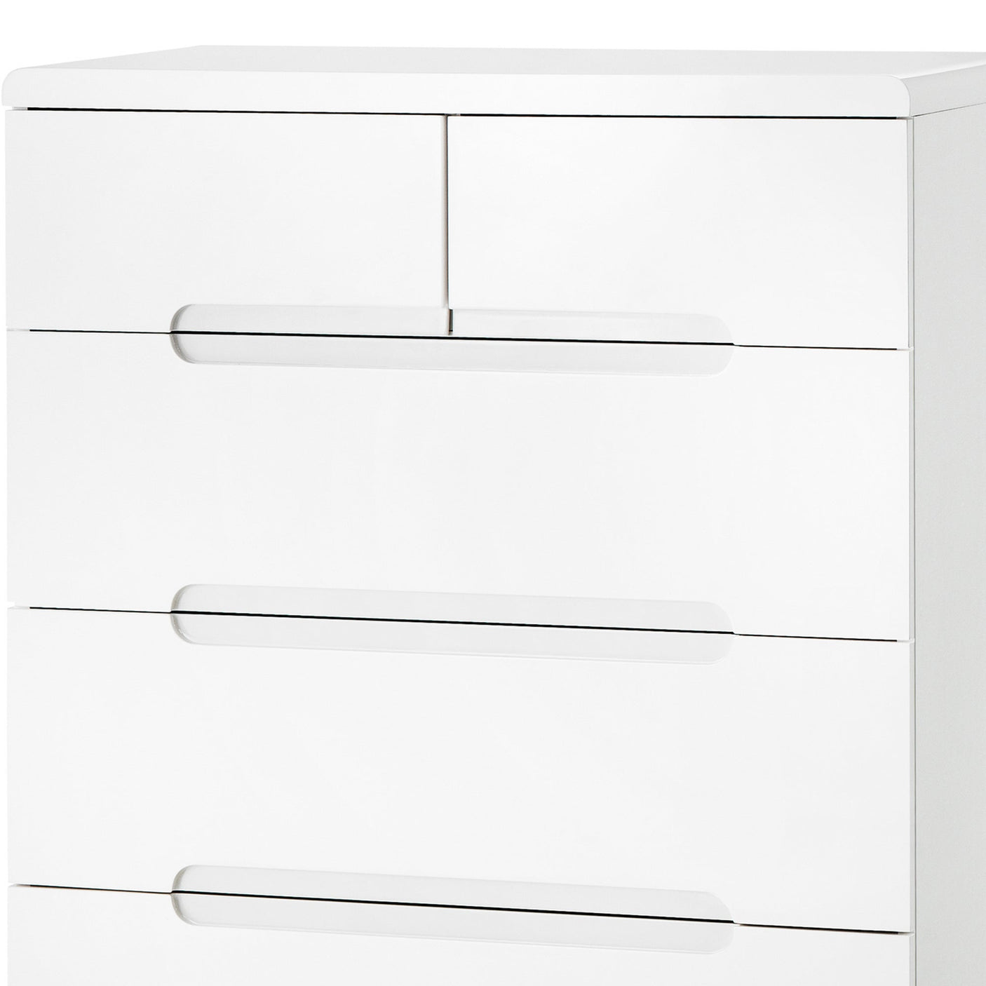 Manhattan 3+2 Drawer Chest - White - MAN203