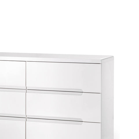 Manhattan 6 Drawer Wide Chest - White - MAN205