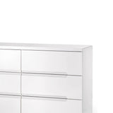 Manhattan 6 Drawer Wide Chest - White - MAN205