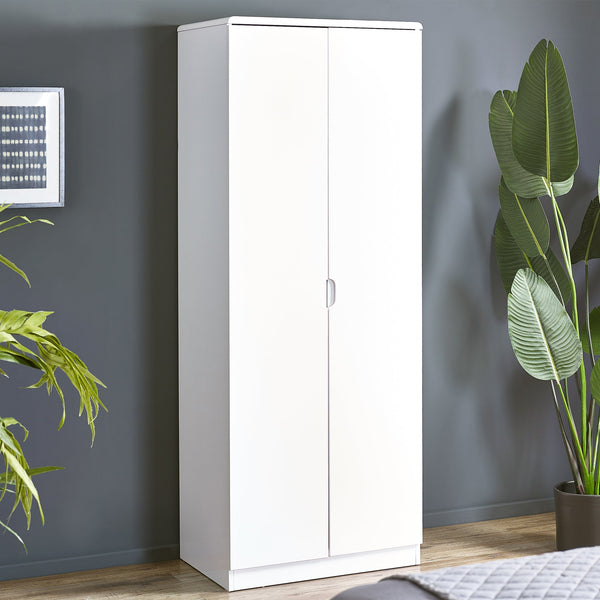 Manhattan 2 Door Wardrobe - White - MAN206
