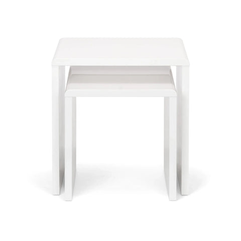 Manhattan Nest Of 2 Tables - White - MAN302