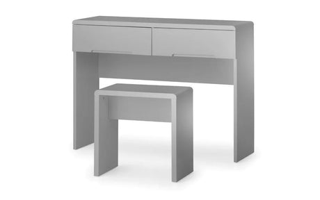 Manhattan Dressing Table With 2 Drawers - Grey