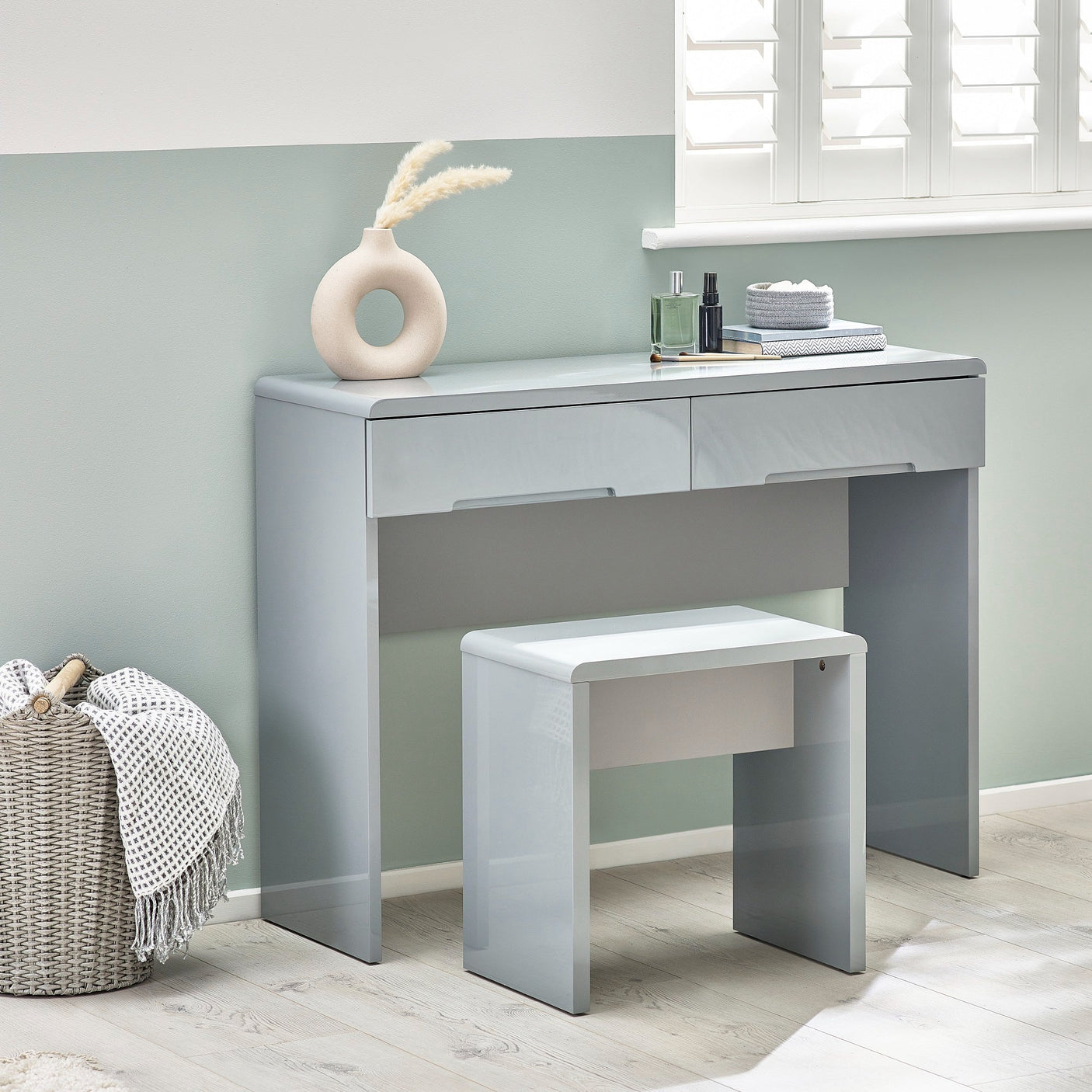 Manhattan Dressing Stool - Grey - MAN810
