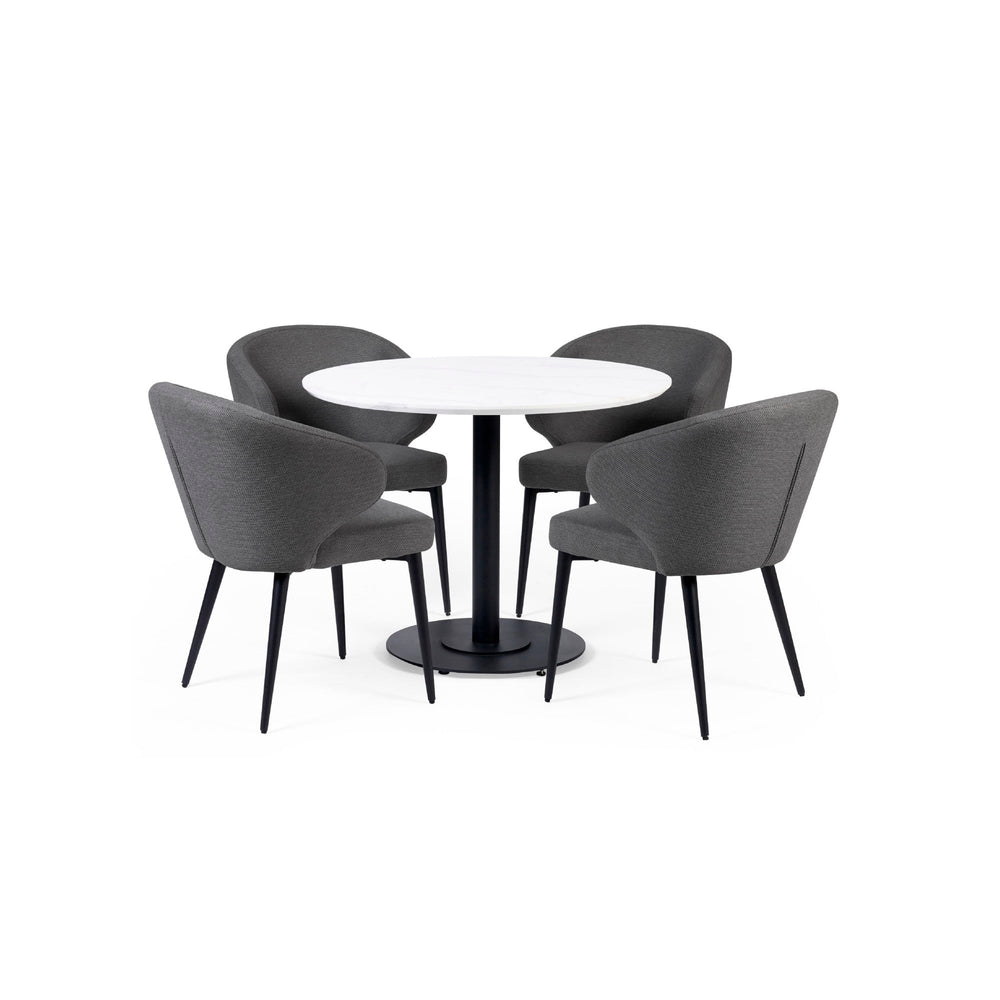 Marcus Dining Chair (Set of 2) - Dark Grey - MAR105