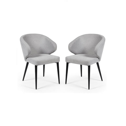 Marcus Dining Chair (Set of 2) - Dark Grey - MAR105