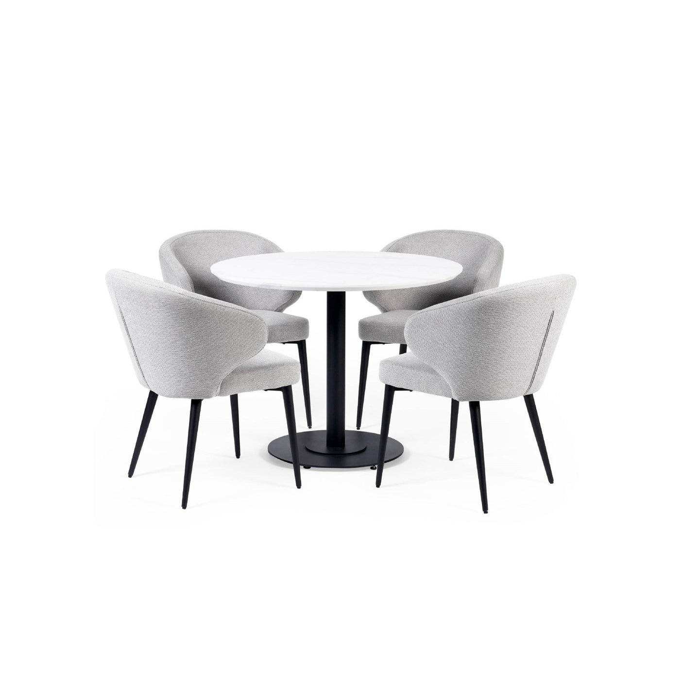 Marcus Dining Chair (Set of 2) - Dark Grey - MAR105