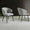 Marcus Dining Chair (Set of 2) - Dark Grey - MAR105