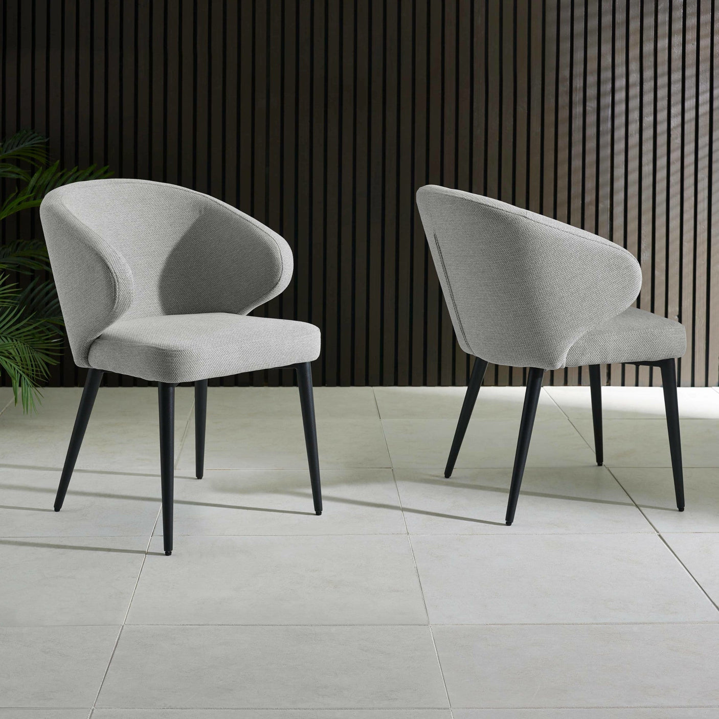 Marcus Dining Chair (Set of 2) - Dark Grey - MAR105