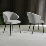Marcus Dining Chair (Set of 2) - Dark Grey - MAR105
