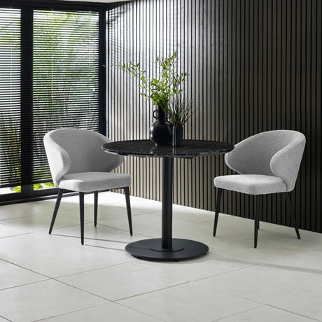 Marcus Dining Chair (Set of 2) - Dark Grey - MAR105