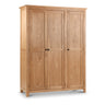 Marlborough 3 Door Wardrobe - Light Brown - MAR210