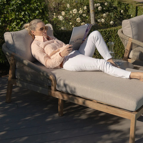 Martinique Sunlounger Set With Side Table