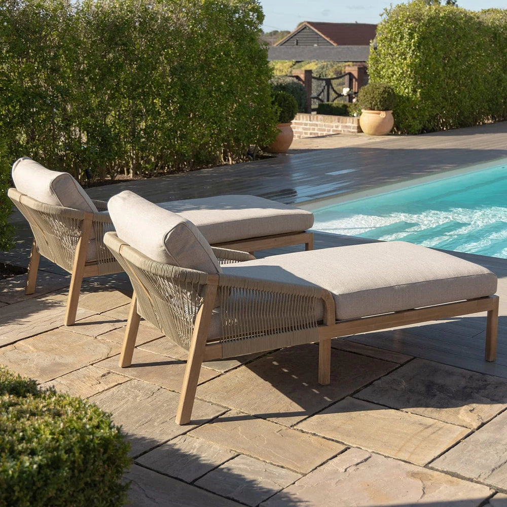 Martinique Sunlounger Set With Side Table