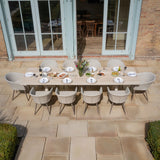 Ambition Maxim 12 Seat Extending Dining Set. 340cm/400cm