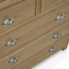 Memphis Limed Oak 3 + 2 Drawer Chest - Light Brown - MEM005