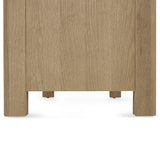 Memphis Limed Oak 6 Drawer Wide Chest - Light Brown - MEM006
